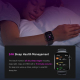 Montre Connectée Fitness Avec Écran AMOLED 1,95 Pouce Appels Bluetooth 100 Modes Sportifs Étanchéité 3ATM Autonomie 7 À 15 Jo...
