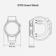 Montre Connectée Sport Écran AMOLED 466x466 Suivi Cardiaque 100+ Modes De Sport Appels Bluetooth Autonomie 7 À 15 Jours - www...