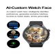 Montre Connectée Intelligente Avec IA-GPT Appels Bluetooth ECG Écran Couleur 1,53 Pouce Autonomie 4 À 6 Jours Contrôle Tactil...