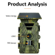 Caméra De Chasse 8K HD Vision Nocturne Infrarouge Avec Batterie Solaire Et Carte SD Jusqu'à 128GB - www.yonis-shop.com