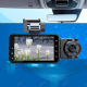Dashcam Voiture Trois Canaux Vision Nocturne Infrarouge 1080P WiFi Écran IPS 3 Pouces - www.yonis-shop.com