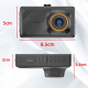 Dashcam Voiture Double Caméra Avant 4K Arrière 2K WiFi Avec Vision De Recul Écran IPS 3 Pouces - www.yonis-shop.com