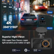 Dashcam Voiture Double Caméra Avant 4K Arrière 2K WiFi Avec Vision De Recul Écran IPS 3 Pouces - www.yonis-shop.com