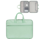 Sacoche Ordinateur Portable Imperméable Ouverture 180° Compartiment Doublé Suédine 11 À 12 Pouces Vert Menthe - www.yonis-sho...
