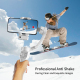Stabilisateur Gimbal 3 Axes Pour Smartphone Avec Suivi Facial Anti Secousse Et Éclairage Magnétique Autonomie 8 À 10 H - www....