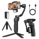 Stabilisateur Gimbal 3 Axes Pour Smartphone Avec Suivi Facial Anti Secousse Et Éclairage Magnétique Autonomie 8 À 10 H - www....