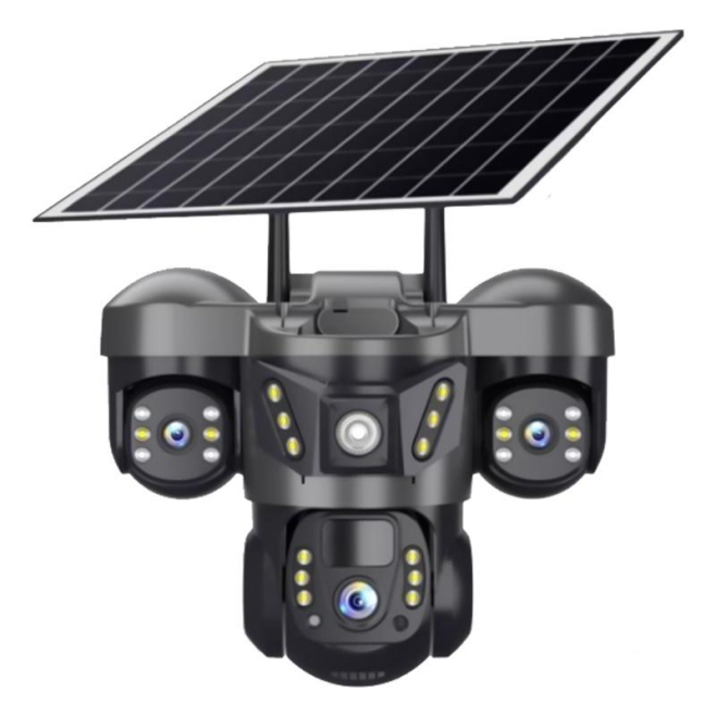 Caméra Dôme De Surveillance Solaire 4G PTZ Panoramique 6 MP Vue 360° Vision Nocturne Et Batterie 8000 mAh - www.yonis-shop.com