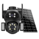Caméra Dôme PTZ De Surveillance Panoramique Solaire 4G Multi Lentilles 2MP Avec Détection Humaine IA - www.yonis-shop.com