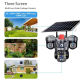 Caméra Dôme PTZ De Surveillance Solaire Panoramique 4G Multilentille 9 MP Avec Détection Humaine IA - www.yonis-shop.com