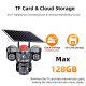Caméra Dôme PTZ De Surveillance Solaire Panoramique 4G Multilentille 9 MP Avec Détection Humaine IA - www.yonis-shop.com