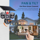 Caméra Dôme PTZ De Surveillance Solaire Panoramique 4G Multilentille 9 MP Avec Détection Humaine IA - www.yonis-shop.com