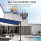Caméra Dôme PTZ De Surveillance Solaire Panoramique 4G Multilentille 9 MP Avec Détection Humaine IA - www.yonis-shop.com