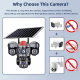 Caméra Dôme PTZ De Surveillance Solaire Panoramique 4G Multilentille 9 MP Avec Détection Humaine IA - www.yonis-shop.com