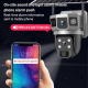 Caméra De Surveillance PTZ Dôme Solaire 4 MP Vue Panoramique 360° Vision Nocturne Infrarouge Couleur - www.yonis-shop.com