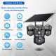 Caméra De Surveillance Solaire Dôme PTZ Panoramique 6 MP 360° Avec Vision Nocturne Et Suivi Humain - www.yonis-shop.com