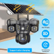 Caméra De Surveillance Solaire Dôme PTZ Panoramique 6 MP 360° Avec Vision Nocturne Et Suivi Humain - www.yonis-shop.com