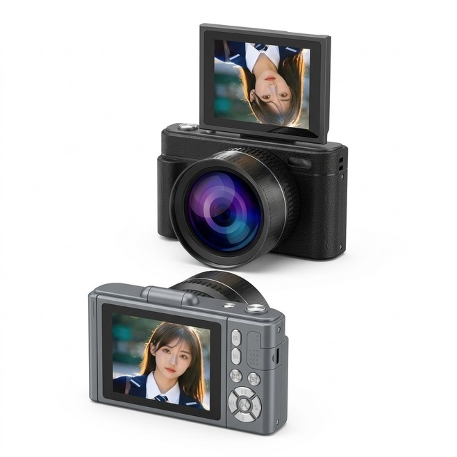 Appareil Photo Numérique 64 Mpx 4K Pour Selfies Écran Tactile Rabattable À 180° Zoom 18X - www.yonis-shop.com