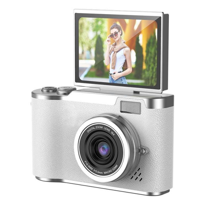 Appareil Photo Numérique Pour Enfant À Écran IPS Rabattable Vidéo Jeux Musique Autonomie 3 À 4 Heures Carte 64 Go - www.yonis...