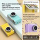Appareil Photo Numérique Pour Enfant À Écran IPS Rabattable Vidéo Jeux Musique Autonomie 3 À 4 Heures Carte 64 Go - www.yonis...