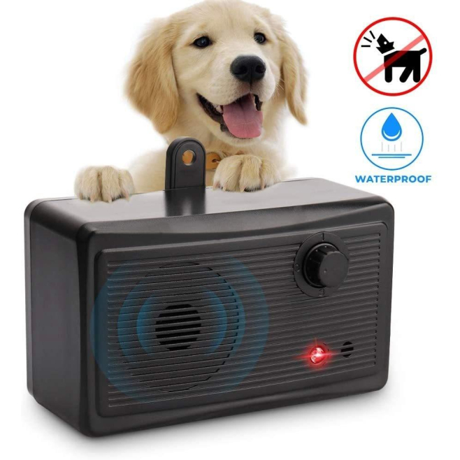 Dispositif Ultrasonique Anti Aboiement Pour Le Dressage Du Chien Avec 3 Niveaux De Sensibilité Portée De 5 À 10 M Et Résistan...