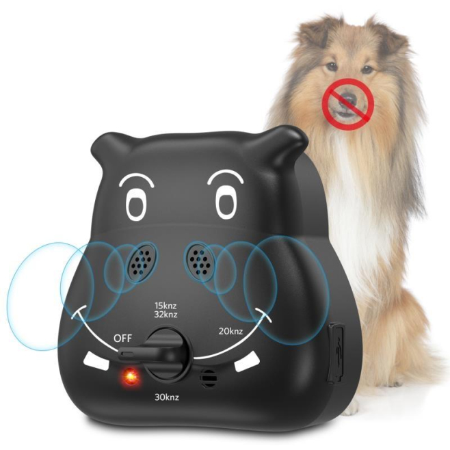 Dispositif Anti Aboiement Pour Chien À Ultrasons Avec Détection Automatique Portée 5 À 10 Mètres Et Étanchéité IPX4 - www.yon...
