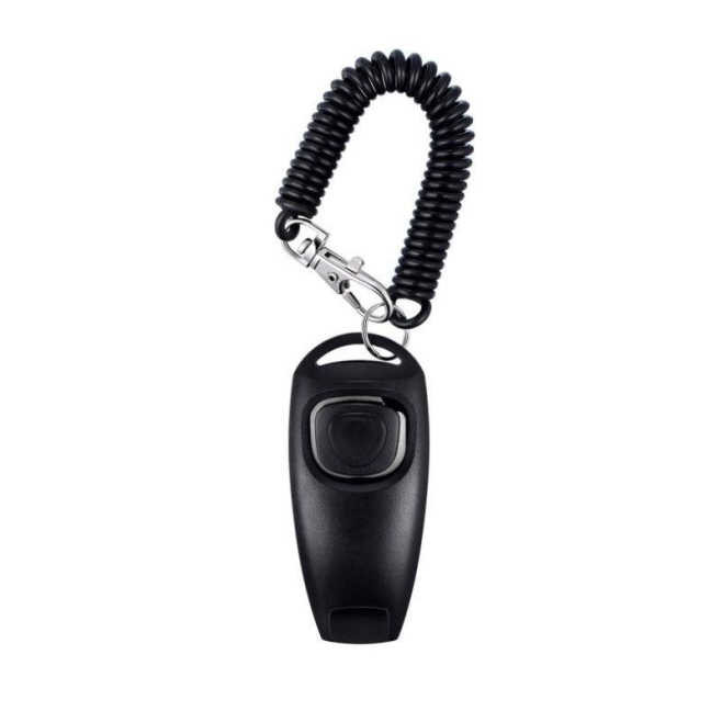 Clicker De Dressage Pour Chien Avec Sifflet Haute Fréquence 2 En 1 Et Bracelet Rétractable - www.yonis-shop.com