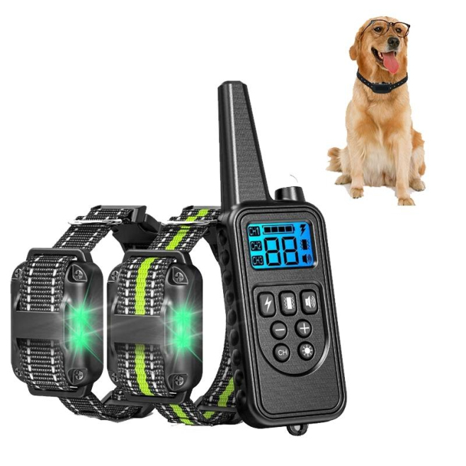 Collier Anti Aboiement Pour Chien Avec Batterie Lithium 300 mAh Étanche Et Réglable De 25 À 75 cm - www.yonis-shop.com