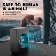Dispositif Antiaboiement Pour Chien À Ultrasons 4 Haut-Parleurs 3 Niveaux Réglables Batterie 30 Jours Étanche IP45 Noir - www...