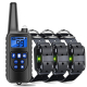 Collier De Dressage Pour Chien Anti-Aboiement Avec Télécommande 800 M 3 Modes 3 Colliers Récepteurs IP67