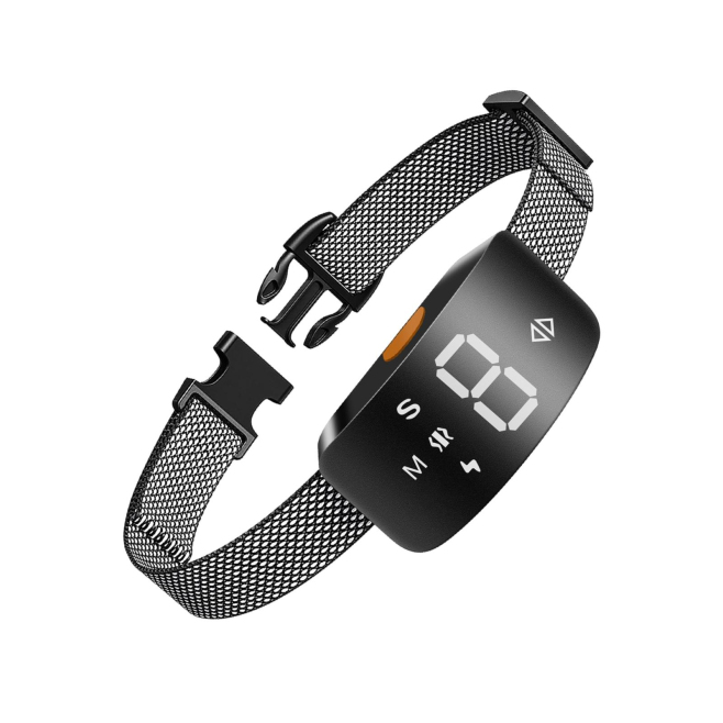 Collier Anti Aboiement Pour Chien 7 Modes 7 Niveaux Réglables Écran HD Étanche IP67 Longueur Réglable - www.yonis-shop.com