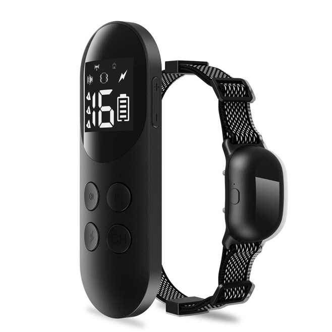 Collier De Dressage Pour Chien Avec Télécommande Étanche IP68 Portée 300 Mètres Son Vibration Et Stimulation Électrique - www...