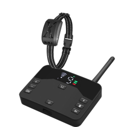 Clôture Électrique Sans Fil Pour Chien Avec Collier De Dressage Vibration Et Stimulation Statique Portée Réglable 20 À 500 M