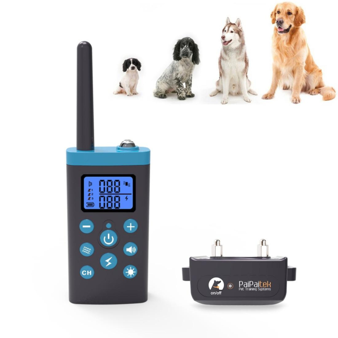 Collier Anti Aboiement Pour Chien Avec Vibration Décharge Électrique Son Lumière Et Télécommande 1000 M - www.yonis-shop.com