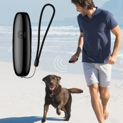 Dresseur Ultrasonique Pour Chien Avec Deux Modes Entraînement Et Éloignement Portée De 5 M Étanche IPX3 Portable