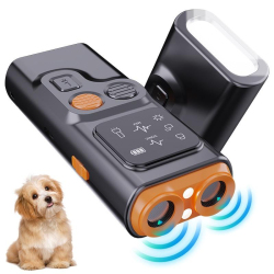 Répulsif Anti Aboiement Ultrasonique Pour Chien Avec Deux Modes 20 À 30 kHz Lampe Torche LED Et Batterie 800 mAh