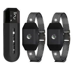 Collier De Dressage Pour Chien Anti Aboiement Étanche IPX7 Avec Télécommande Portée 800 Mètres Vibration Et Choc Statique
