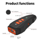 Dispositif De Dressage Pour Chien Anti Aboiement À Ultrasons 10 À 30 kHz Avec LED Laser Trois Niveaux Et Batterie USB C 1200 ...