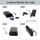 Répulsif Ultrasonique Pour Chiens Portable Avec Lumière LED 125 dB Boîtier ABS Noir - www.yonis-shop.com