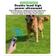 Répulsif Ultrasonique Pour Chiens Anti Aboiement Rechargeable Double Tête Double Fréquence Lampe LED 2 Heures - www.yonis-sho...