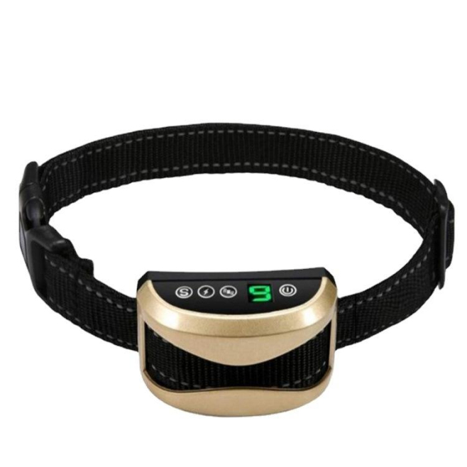 # Collier Anti Aboiement Pour Chien Rechargeable Étanche À Ultrasons Avec Stimulation Électrique 7 Niveaux Et Veille 60 Jours...