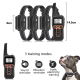 Collier De Dressage Pour Chien Anti Aboiement Avec Télécommande 3 Modes Portée De 1000 M 3 Récepteurs Et 100 Niveaux - www.yo...