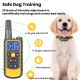 Collier Anti Aboiement Pour Chien Avec Télécommande Vibration Choc 20 Intensités Portée 1000 Mètres Étanche IP67 - www.yonis-...