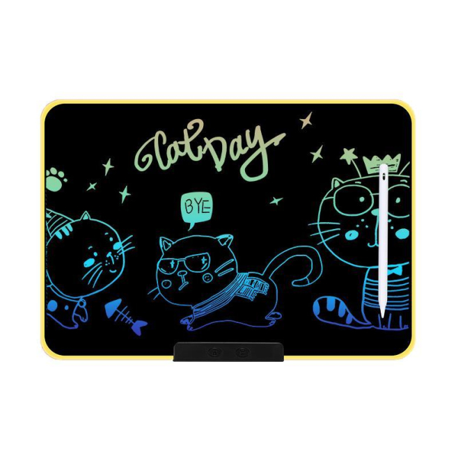 Tablette LCD D’Écriture Pour Enfants Rechargeable 16 Pouces Sans Encre Avec Stylet Magnétique Et Effacement Verrouillable - w...