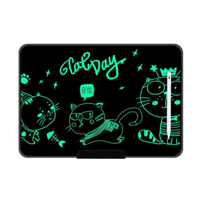 Tablette LCD De Dessin Pour Enfants Rechargeable 16 Pouces Écran Flexible Sans Rétroéclairage Stylet Magnétique Effacement Pa...