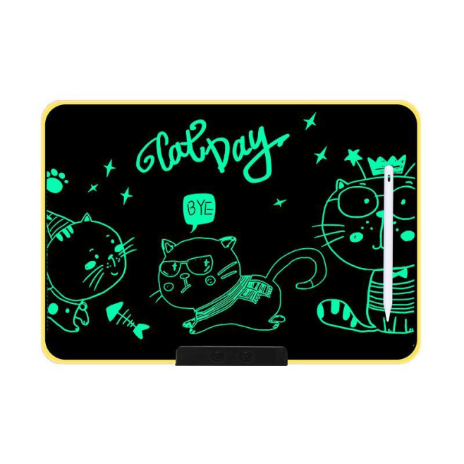 Tablette De Dessin LCD Pour Enfants Rechargeable 16 Pouces Avec Écran Flexible Sans Lumière Bleue Et Stylet Magnétique - www....