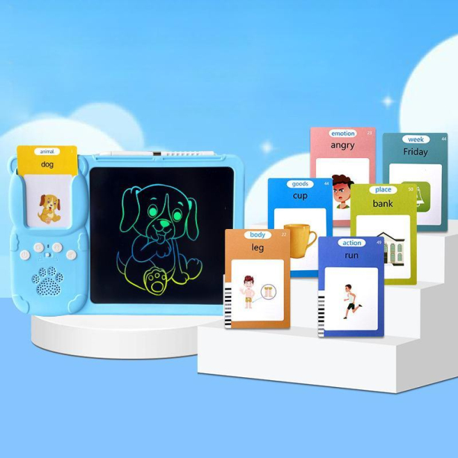 Tablette De Dessin LCD 8 5 Pouces Pour Enfants Avec 255 Cartes Audio Anglais Écran Sans Lumière Bleue Recharge USB-C - www.yo...