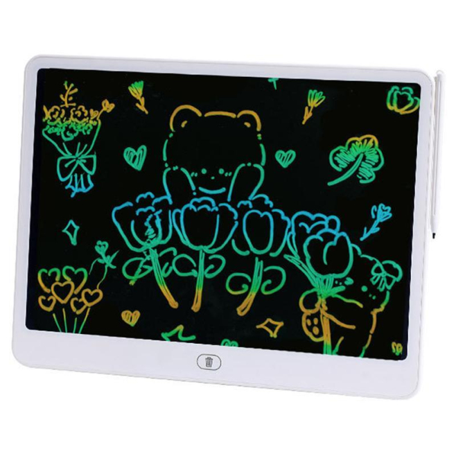Tablette D’Écriture LCD Pour Enfants 16 Pouces Écran Flexible Sans Lumière Bleue Effacement Instantané Stylet Inclus - www.yo...