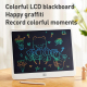 Tablette D’Écriture Et De Dessin LCD Pour Enfants 16 Pouces Rose Écran Flexible Sans Encre Lignes Colorées Effacement Protégé...