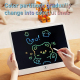 Tablette D’Écriture Et De Dessin LCD Pour Enfants 16 Pouces Rose Écran Flexible Sans Encre Lignes Colorées Effacement Protégé...