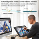 Tablette Graphique Avec Écran 21,5 Pouces Stylet 8192 Niveaux IPS Full Lamination 120 % sRGB 8 Raccourcis Personnalisables - ...